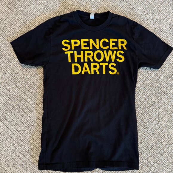 Iowa Hawkeyes Ray-Gun "Spencer Throws Darts' T-Shirt - Small - Picture 1 of 3